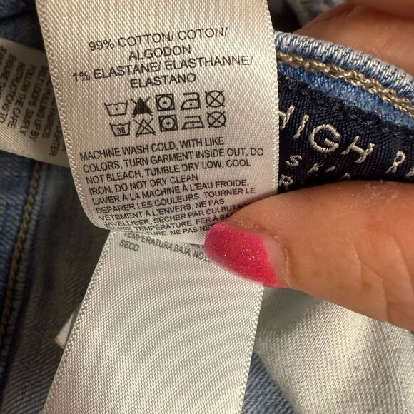 Lucky Brand size 4 Women's high rise Distressed Blue Jeans - Picture 11 of 11